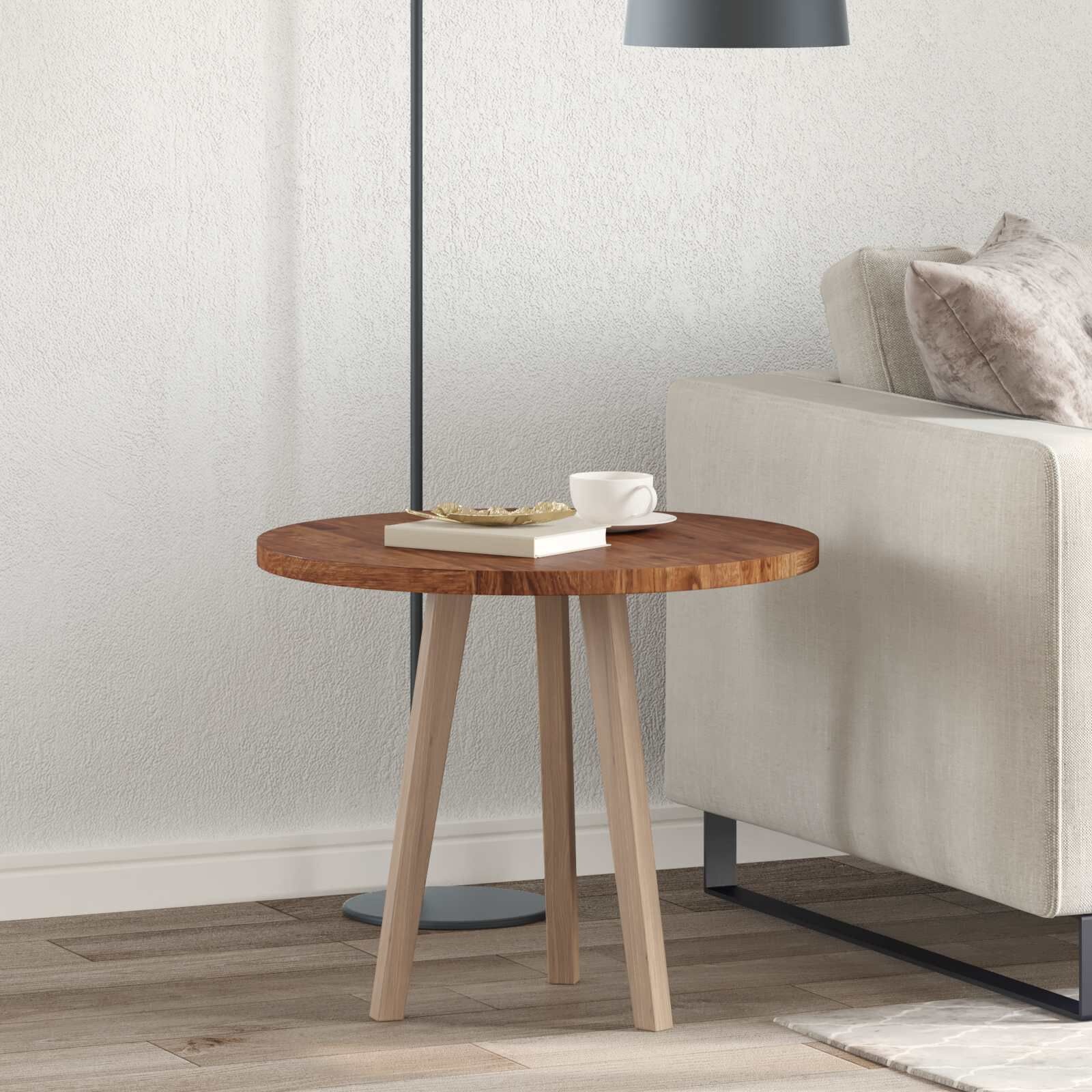 Massief Eiken Tafelblad Lichtbruin - 34% Korting