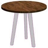 Massief Eiken Tafelblad Lichtbruin - 34% Korting