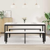 Eettafel Grenenhout Wit 180x90cm - 35% Korting
