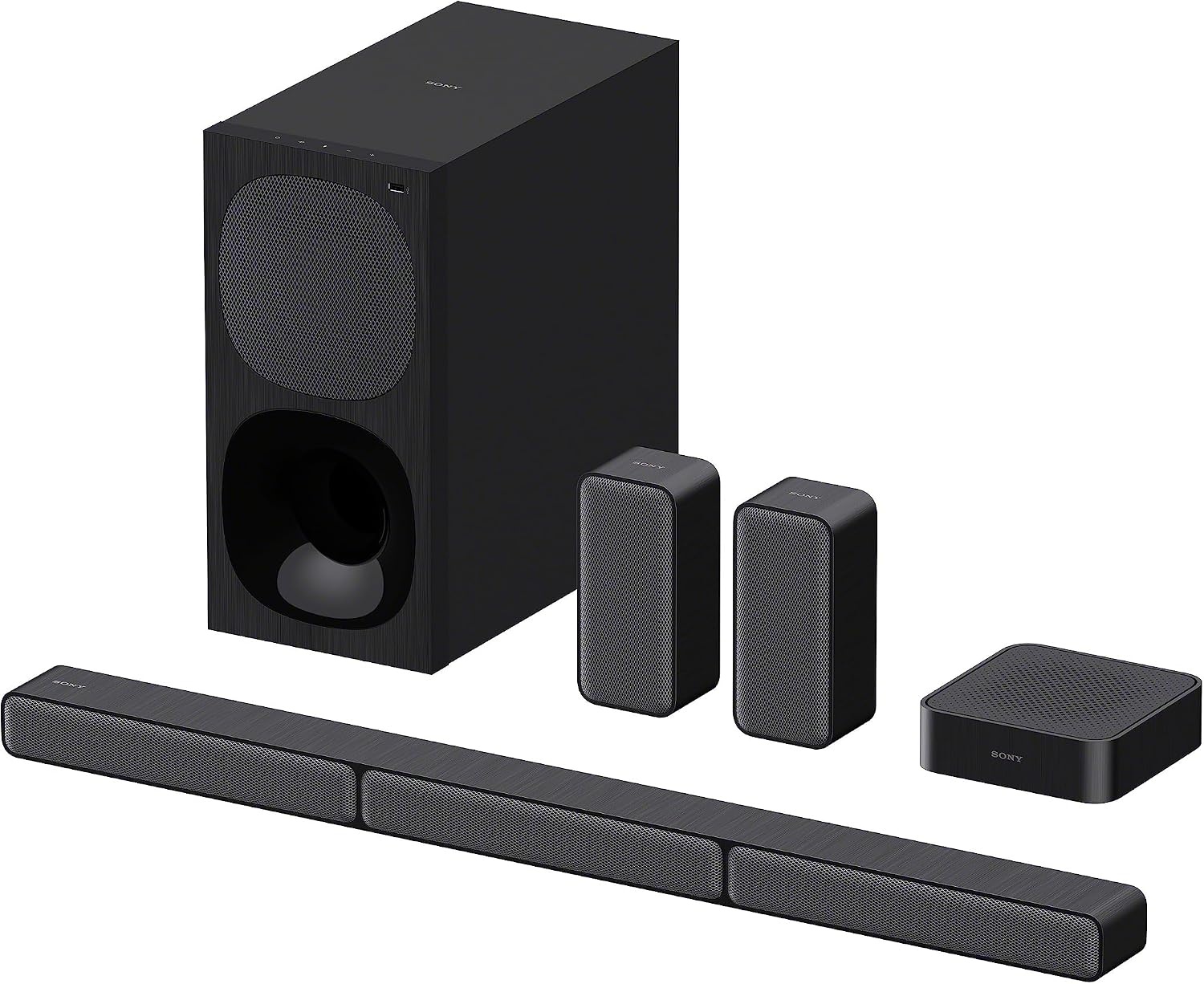 5.1 Surround Soundsysteem met Soundbar & Subwoofer 600W - 60% Korting