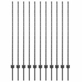 VidaXL Hekpalen 22 stuks Grijs 140 cm Staal - 34% Korting
