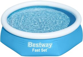 Opblaasbaar Rond Zwembad Bestway 244x61cm - 29% Korting!
