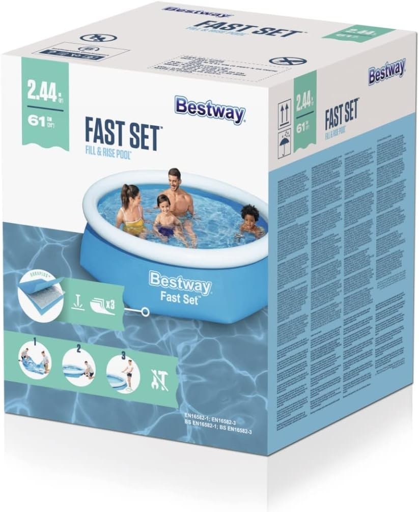 Opblaasbaar Rond Zwembad Bestway 244x61cm - 29% Korting!