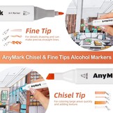 Alcohol Markers Set (120 Kleuren) - Dubbele Punt 33% Korting