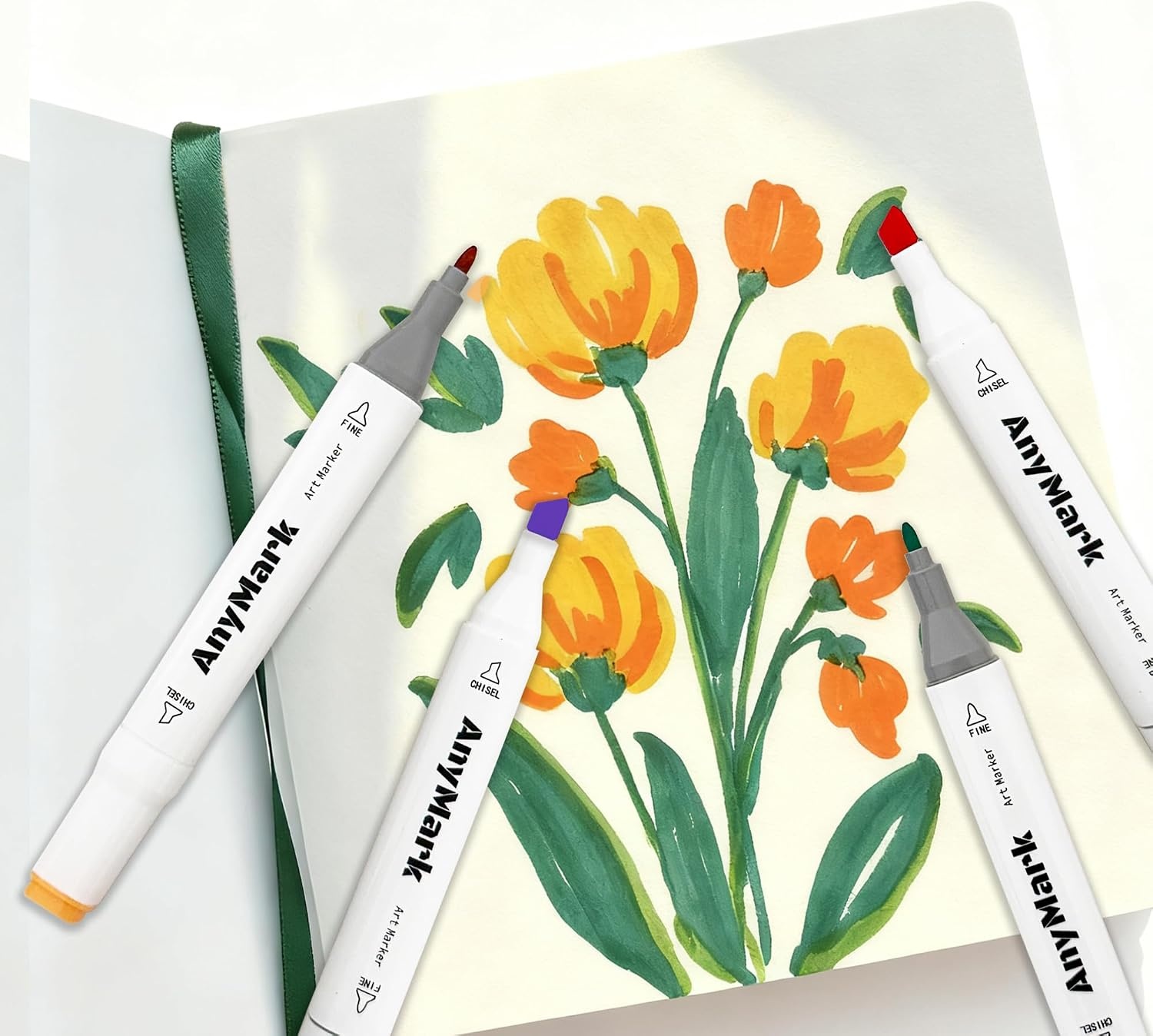 Alcohol Markers Set (120 Kleuren) - Dubbele Punt 33% Korting