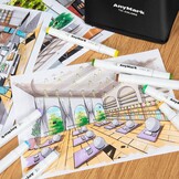 Alcohol Markers Set (120 Kleuren) - Dubbele Punt 33% Korting