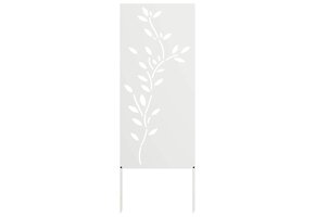 Wit Tuindecoratie Paneel Koudgewalst Staal 50x140cm - 60% Korting
