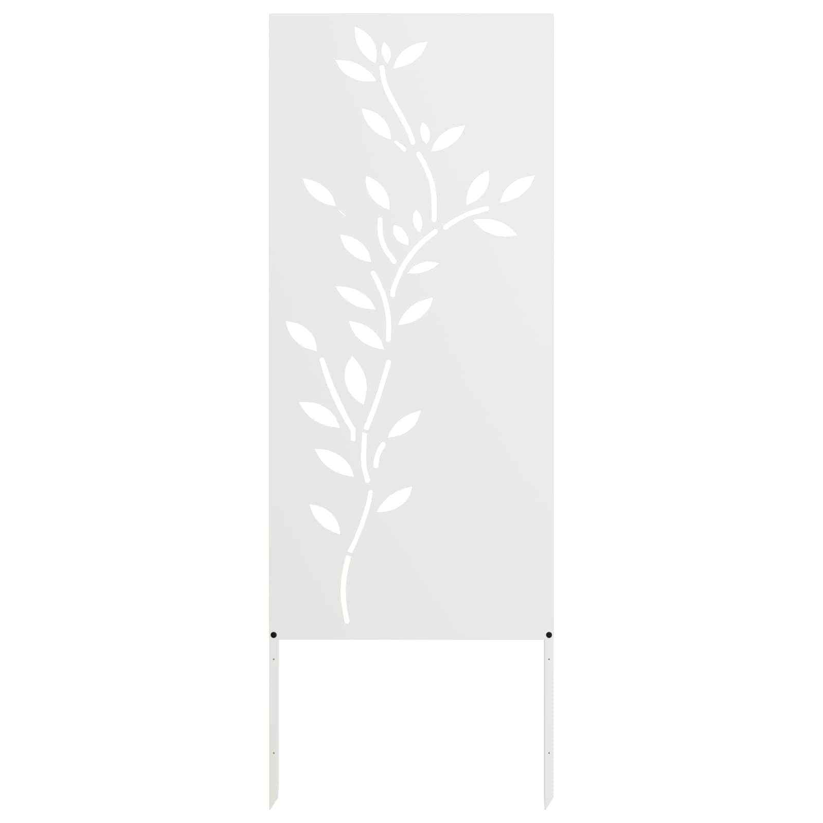 Wit Tuindecoratie Paneel Koudgewalst Staal 50x140cm - 60% Korting