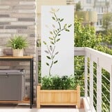 VidaXL Tuindecoratie Paneel Wit - 34% Korting