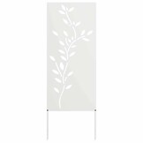 Wit Tuindecoratie Paneel Koudgewalst Staal 50x140cm - 60% Korting