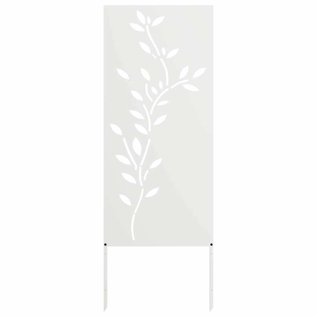 Wit Tuindecoratie Paneel Koudgewalst Staal 50x140cm - 60% Korting