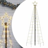 79% Korting: vidaXL LED Kerstboom 180cm - 220 Warm Wit LED's