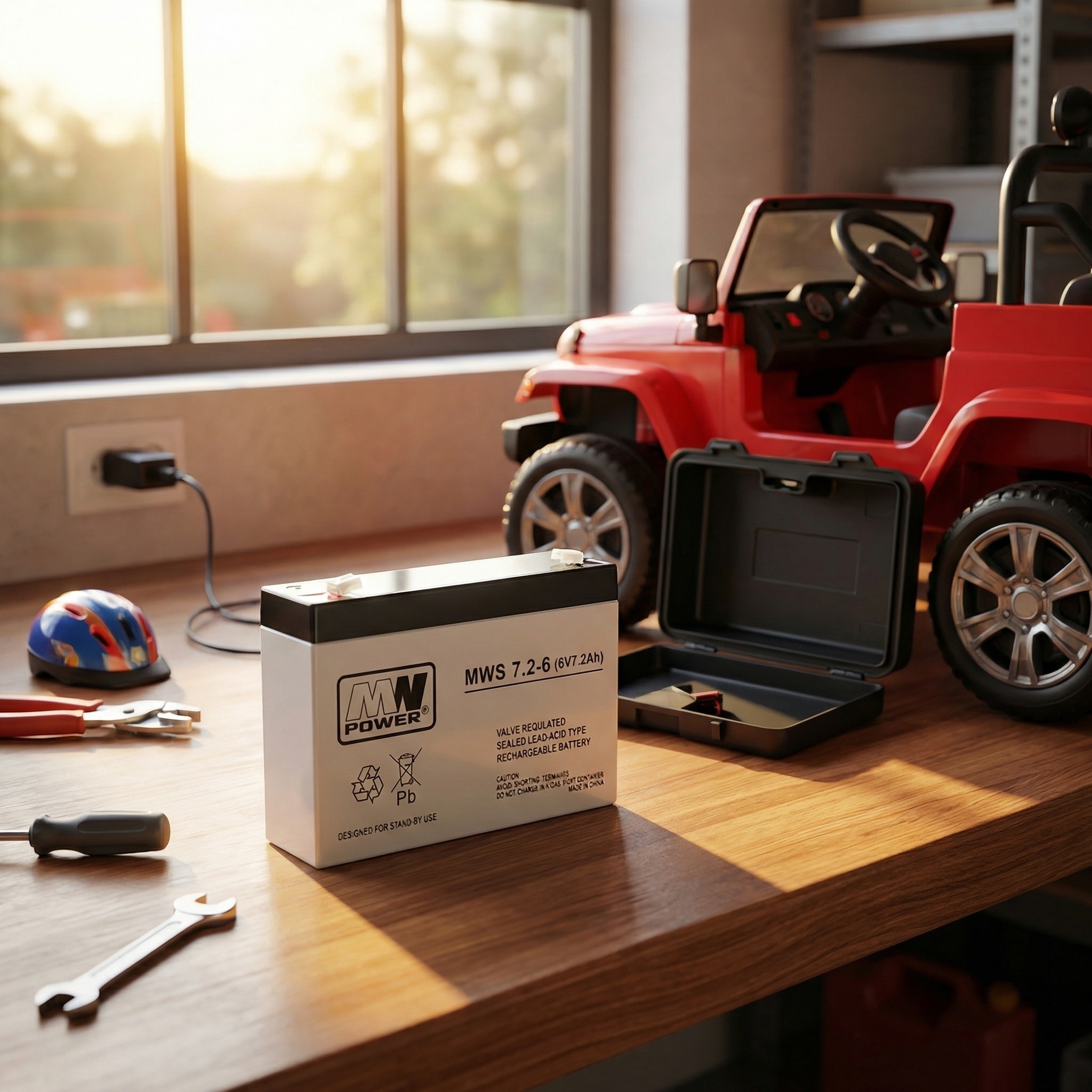 Accu 6V 7.2Ah Gelaccu voor Kinderauto - 47% Korting