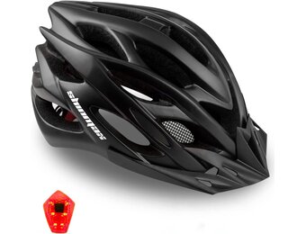 Fietshelm Volwassenen met LED-licht & Vizier | 34% Korting