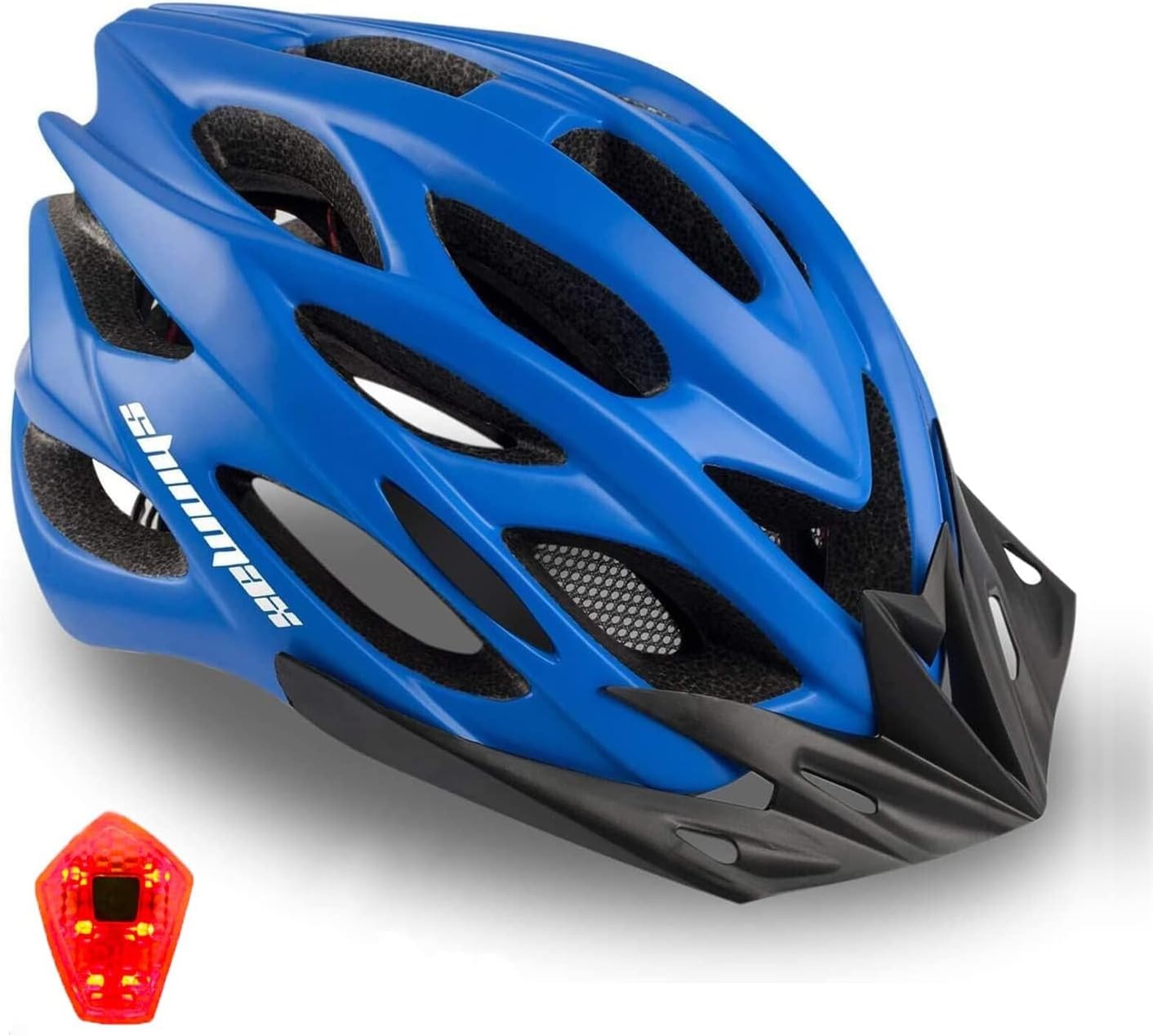 Fietshelm Volwassenen met LED-licht & Vizier | 34% Korting