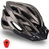 Fietshelm Volwassenen met LED-licht & Vizier | 34% Korting