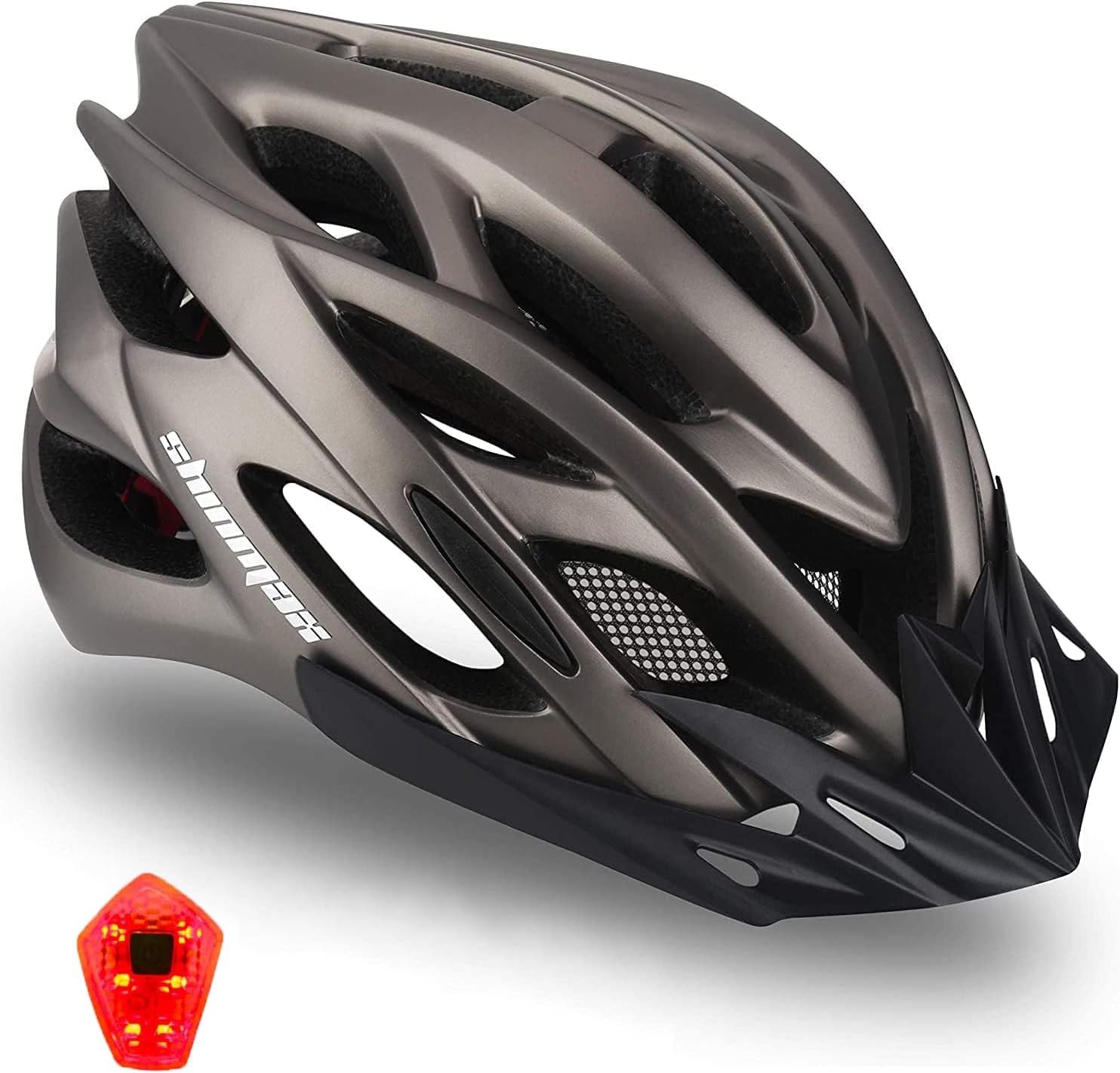Fietshelm Volwassenen met LED-licht & Vizier | 34% Korting