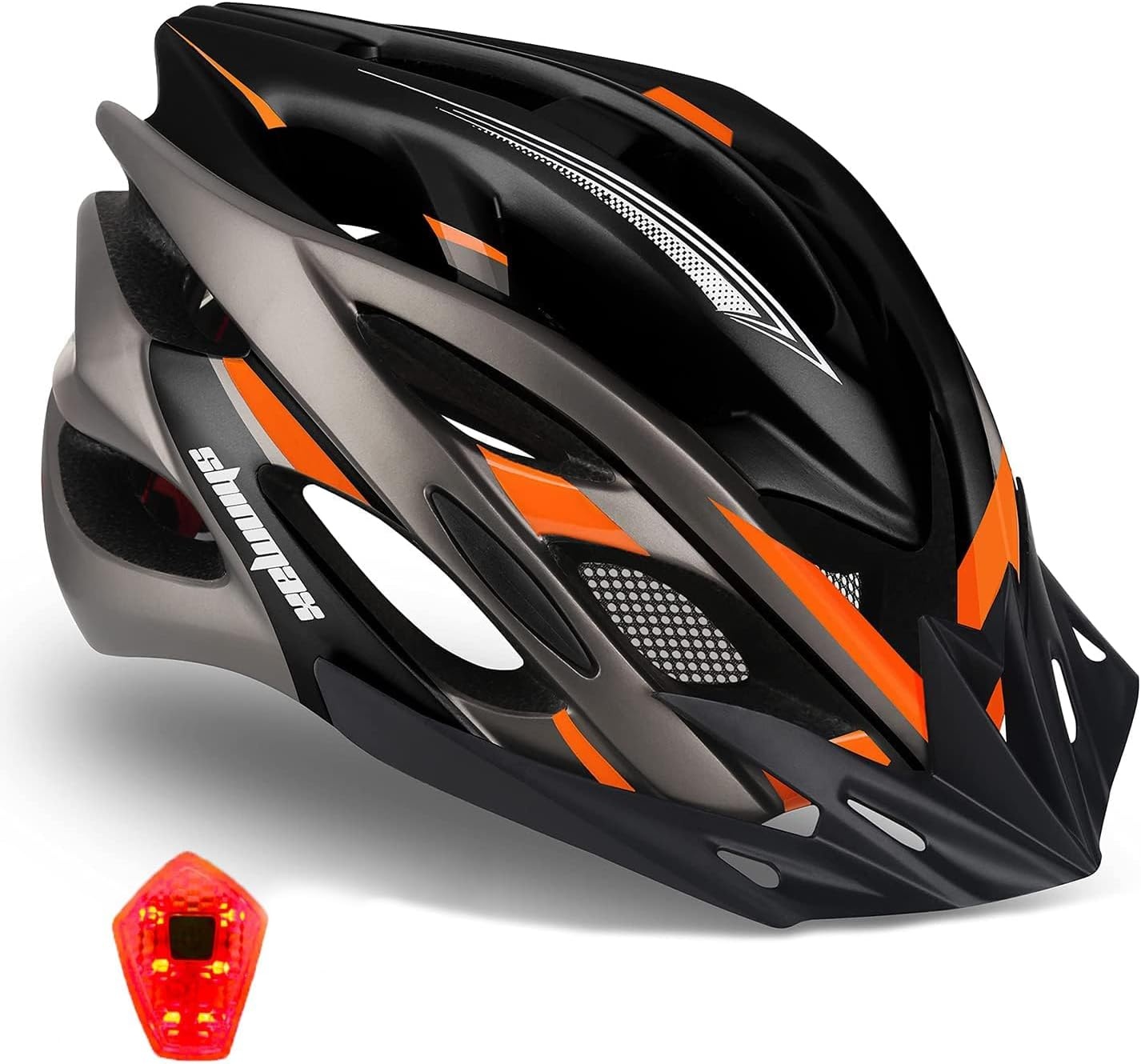 Fietshelm Volwassenen met LED-licht & Vizier | 34% Korting