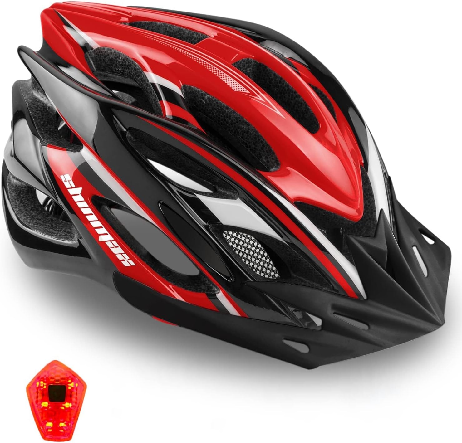 Fietshelm Volwassenen met LED-licht & Vizier | 34% Korting