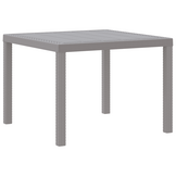 Moderne Tuinstafel Lichtgrijs Poly Rattan - 34% Korting