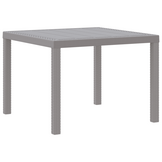 Moderne Tuinstafel Lichtgrijs Poly Rattan - 34% Korting