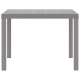 Moderne Tuinstafel Lichtgrijs Poly Rattan - 34% Korting