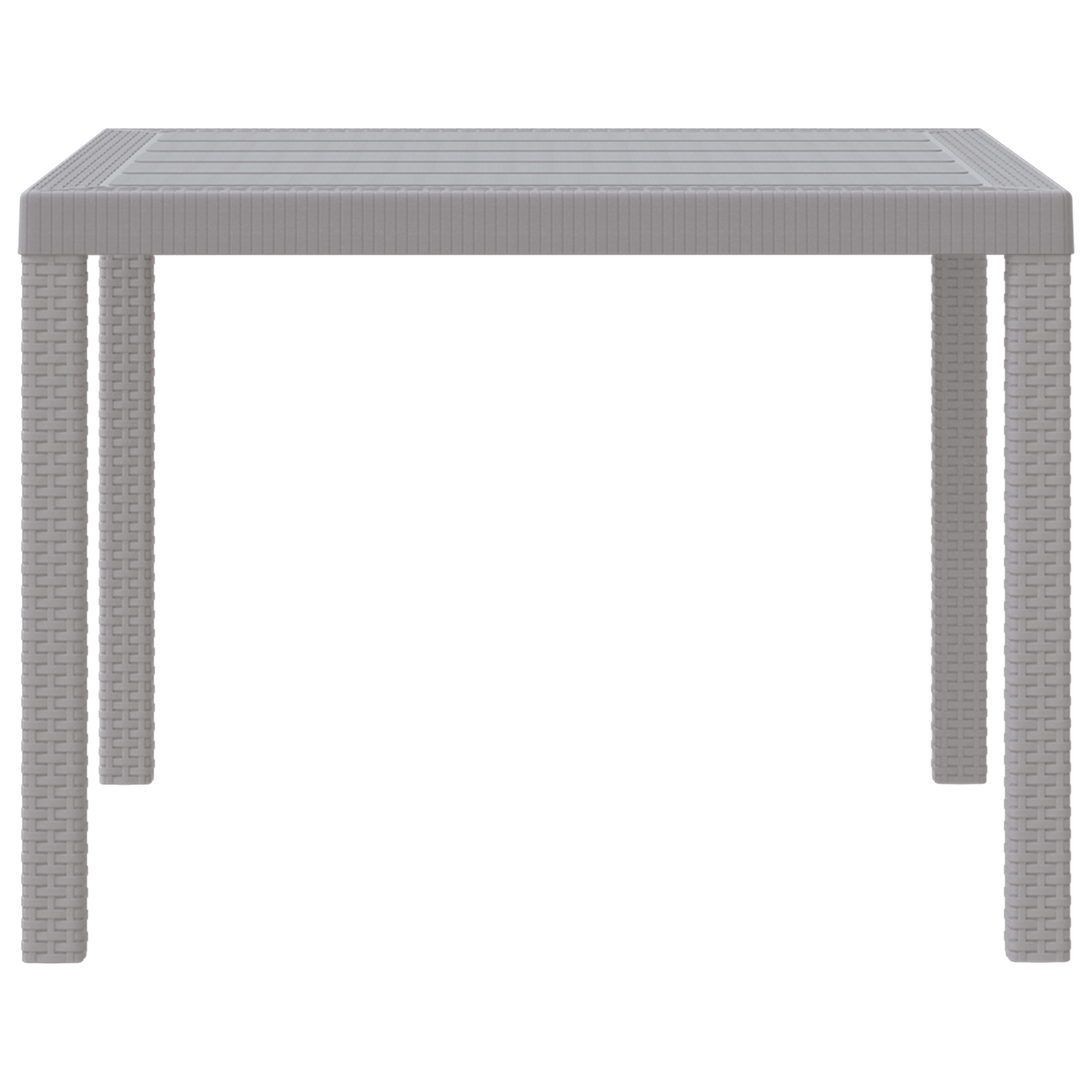 Moderne Tuinstafel Lichtgrijs Poly Rattan - 34% Korting
