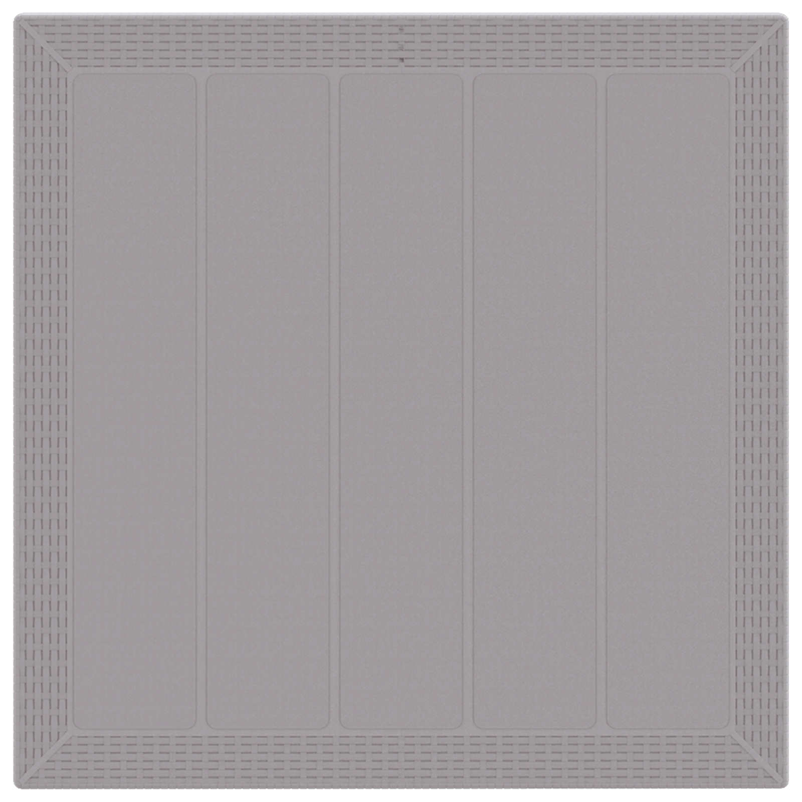 Moderne Tuinstafel Lichtgrijs Poly Rattan - 34% Korting