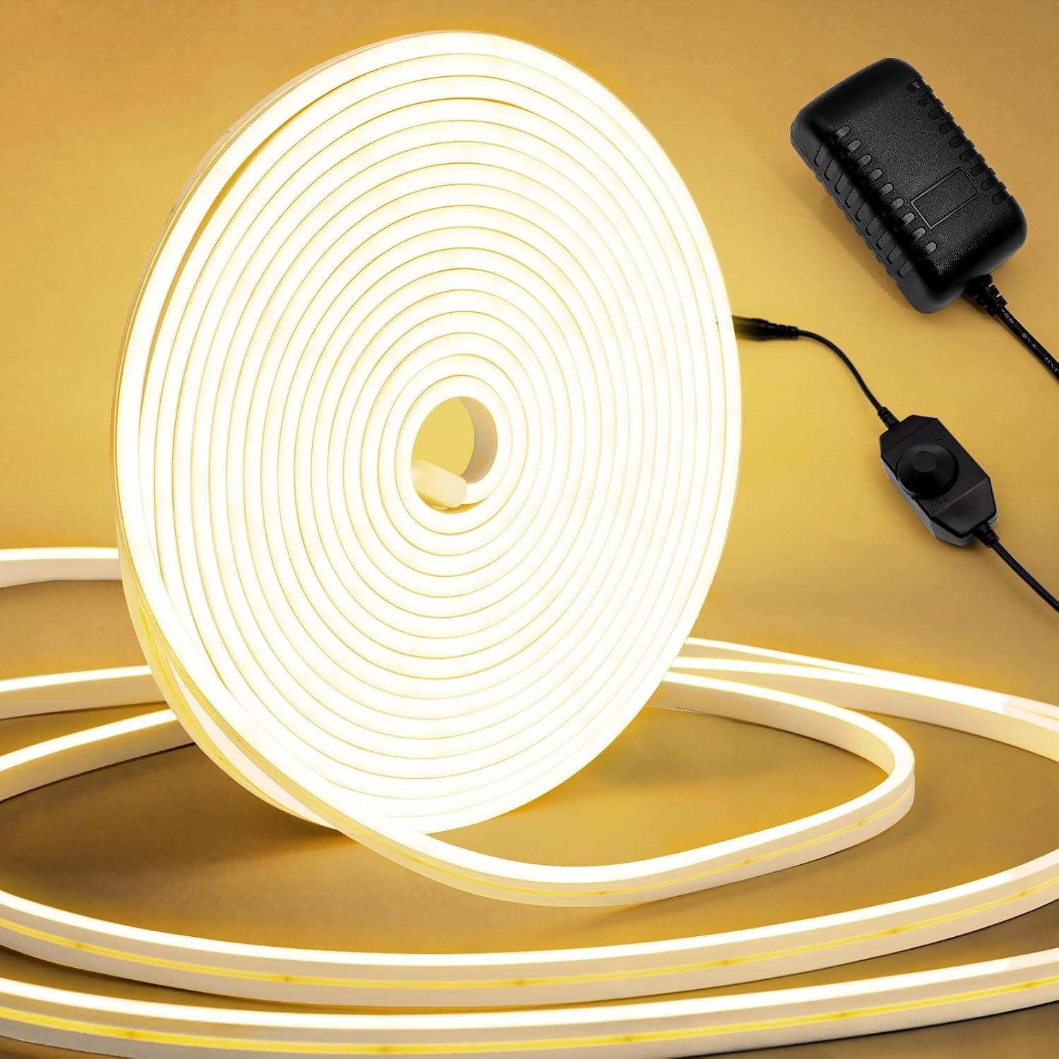 Neon LED Strip 10m Warm Wit - Flexibel & Waterdicht met 55% Korting