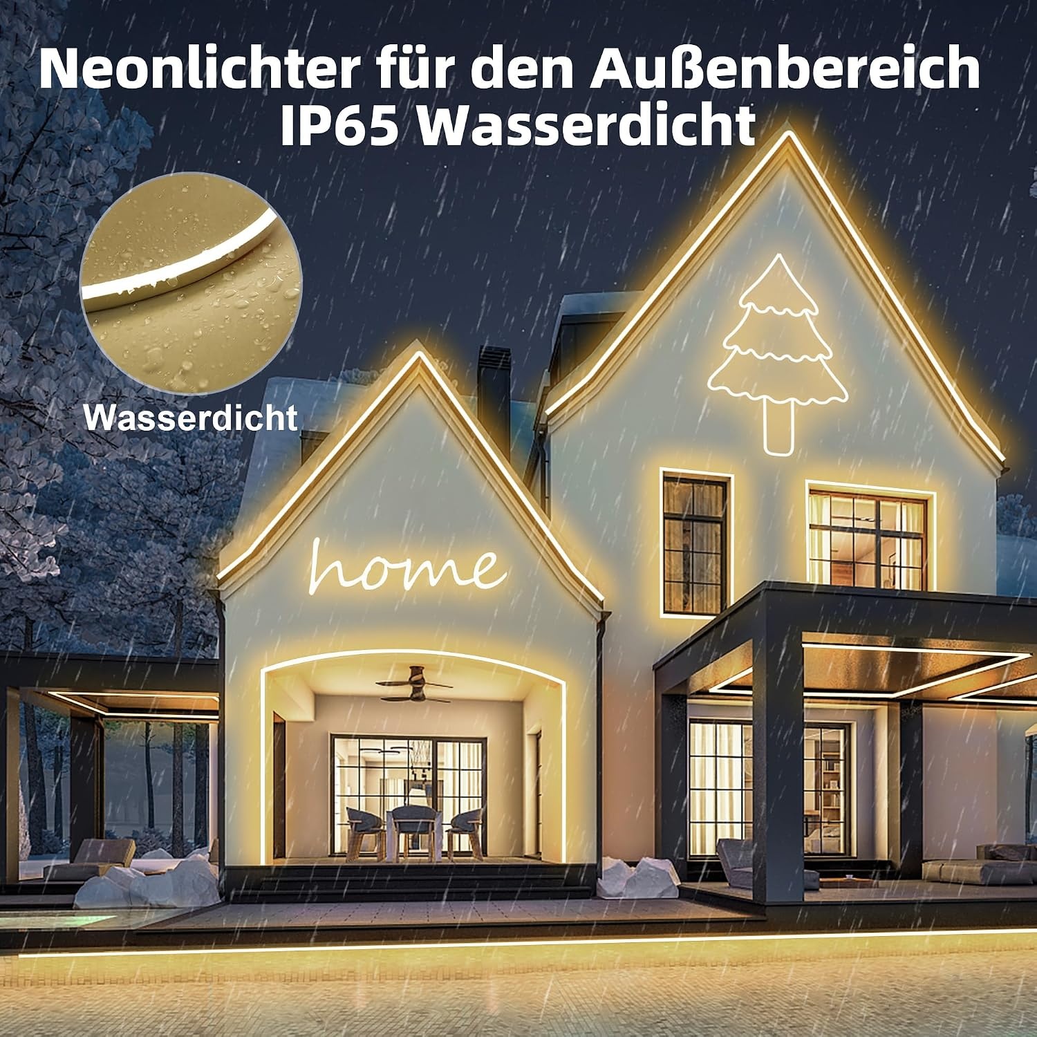 Neon LED Strip 10m Warm Wit - Flexibel & Waterdicht met 55% Korting