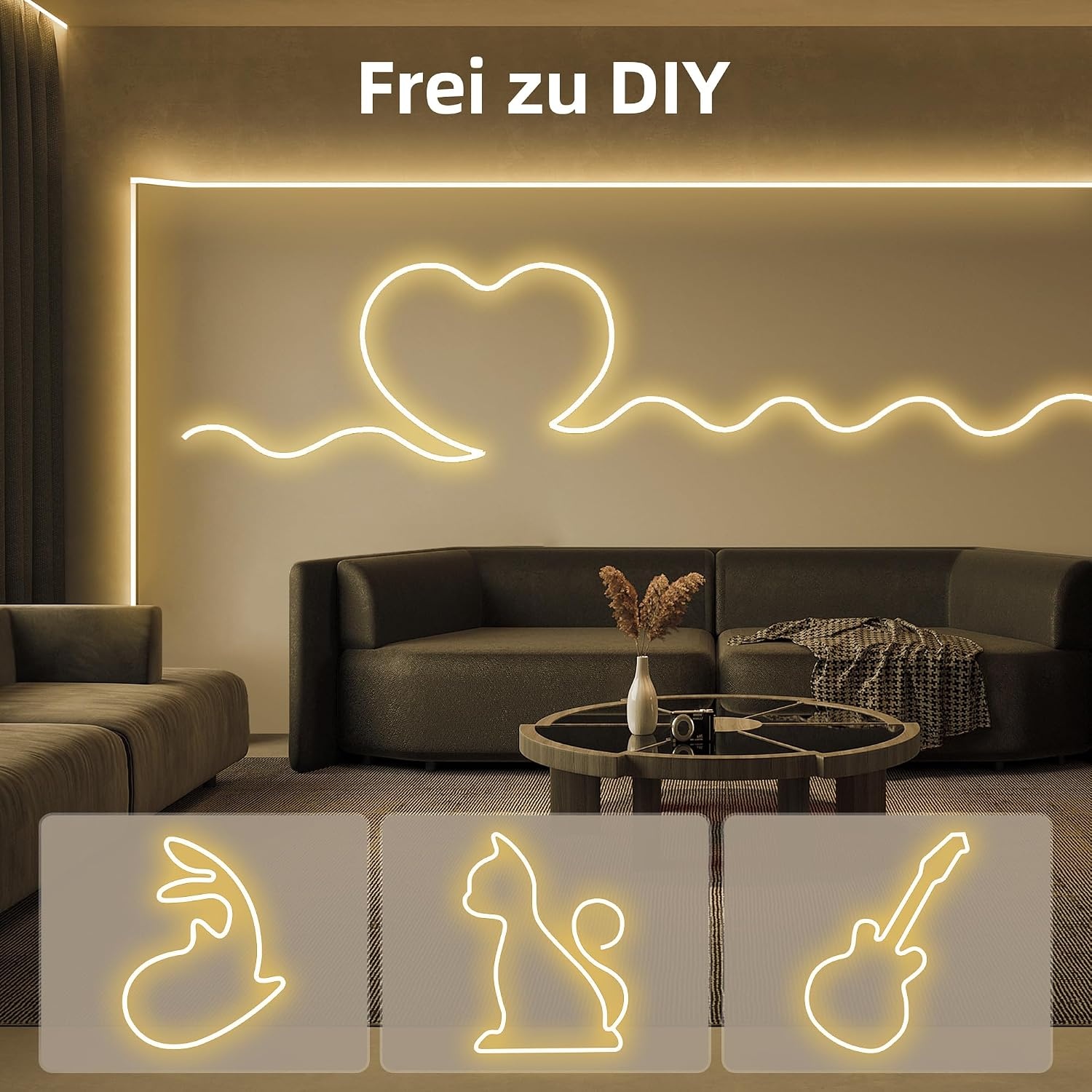 Neon LED Strip 10m Warm Wit - Flexibel & Waterdicht met 55% Korting