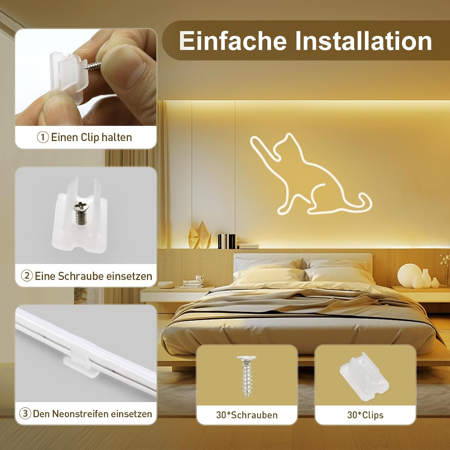 Neon LED Strip 10m Warm Wit - Flexibel & Waterdicht met 55% Korting