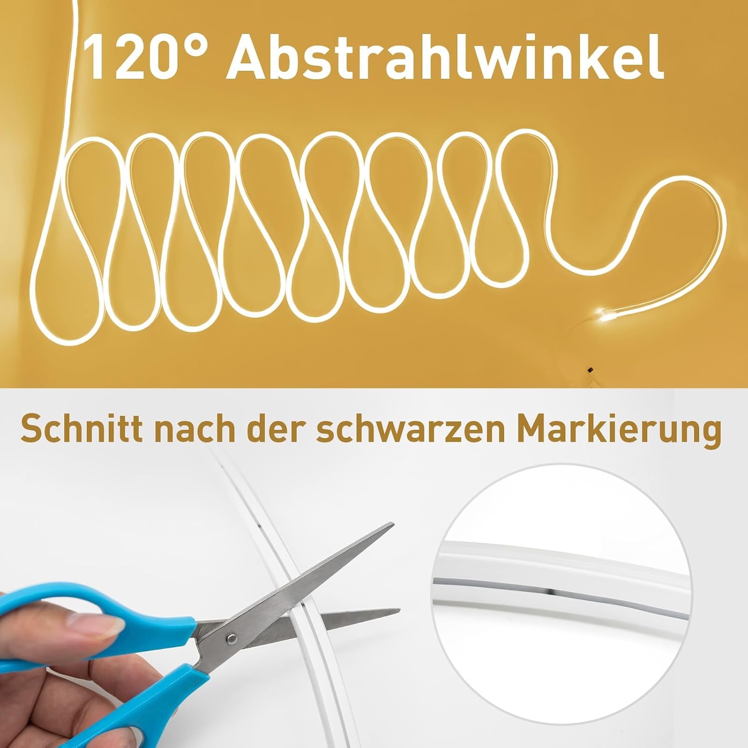Neon LED Strip 10m Warm Wit - Flexibel & Waterdicht met 55% Korting