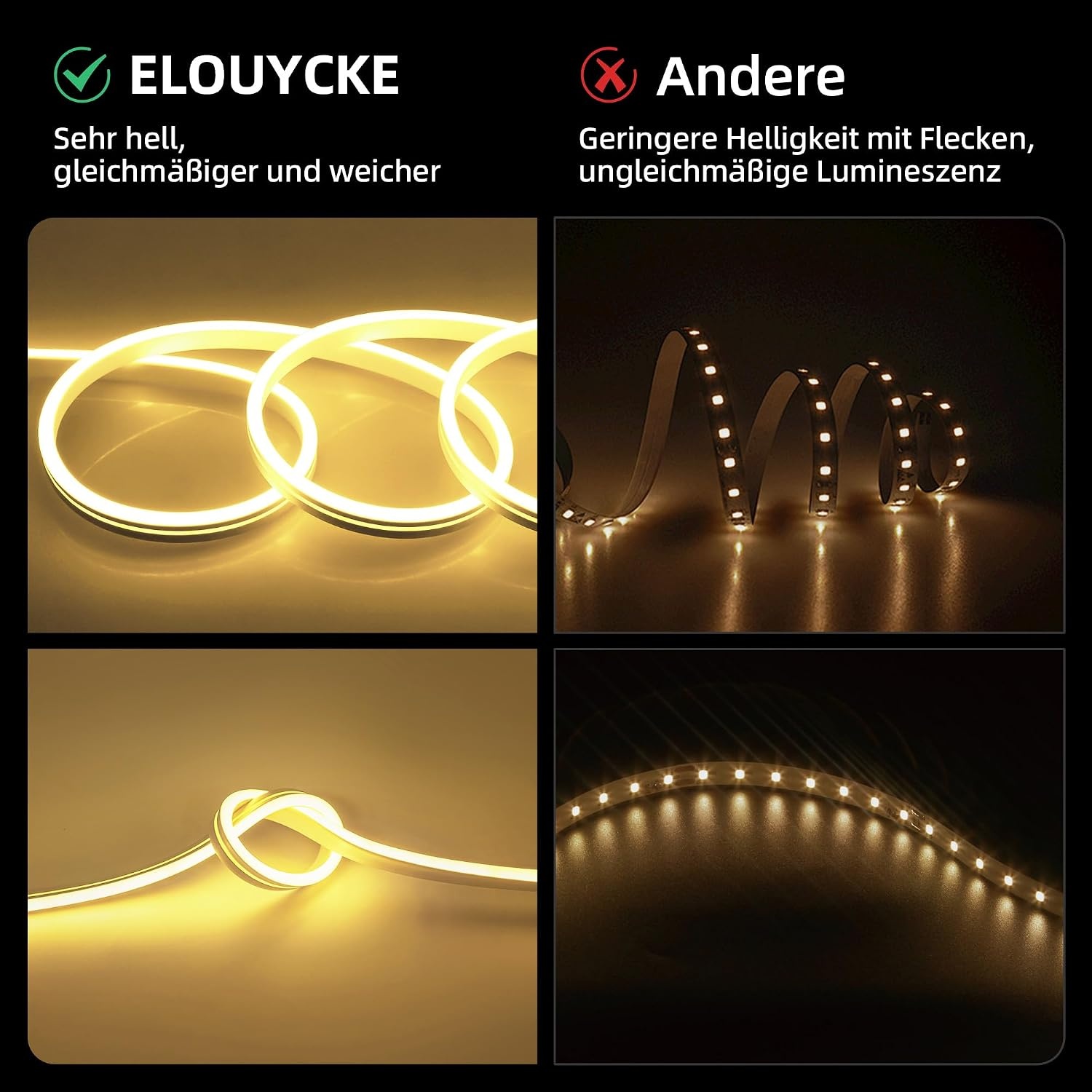 Neon LED Strip 10m Warm Wit - Flexibel & Waterdicht met 55% Korting