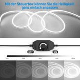 10m Neon LED Strip Koudwit 3000K - Binnen/Buiten Waterdicht
