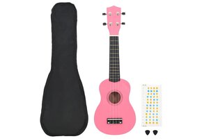 Roze Sopraan Ukulele Set voor Kinderen (21") - 51% Korting