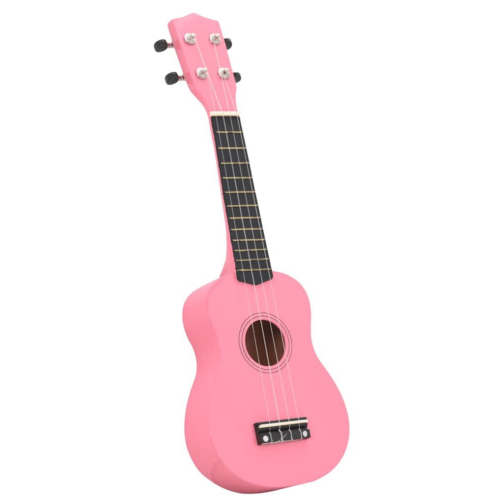 Roze Sopraan Ukulele Set voor Kinderen - 21'' met Tas & Plectrums - 28% Korting
