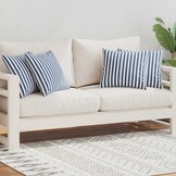 VidaXL Buitenkussens 45x45 cm Gestreept Marineblauw (4 St.) - 34% Korting!