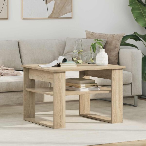 Salontafel Sonoma Eiken Met Opbergruimte - 33% Korting!