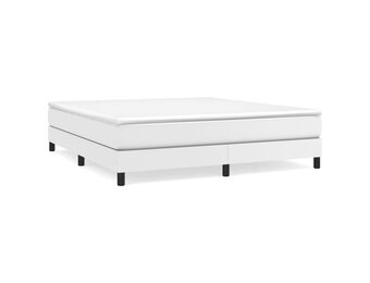 vidaXL Bedframe Kunstleer Wit 180x200 cm - 34% Korting!