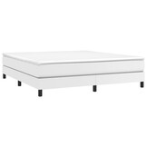 vidaXL Bedframe Kunstleer Wit 180x200 cm - 34% Korting!