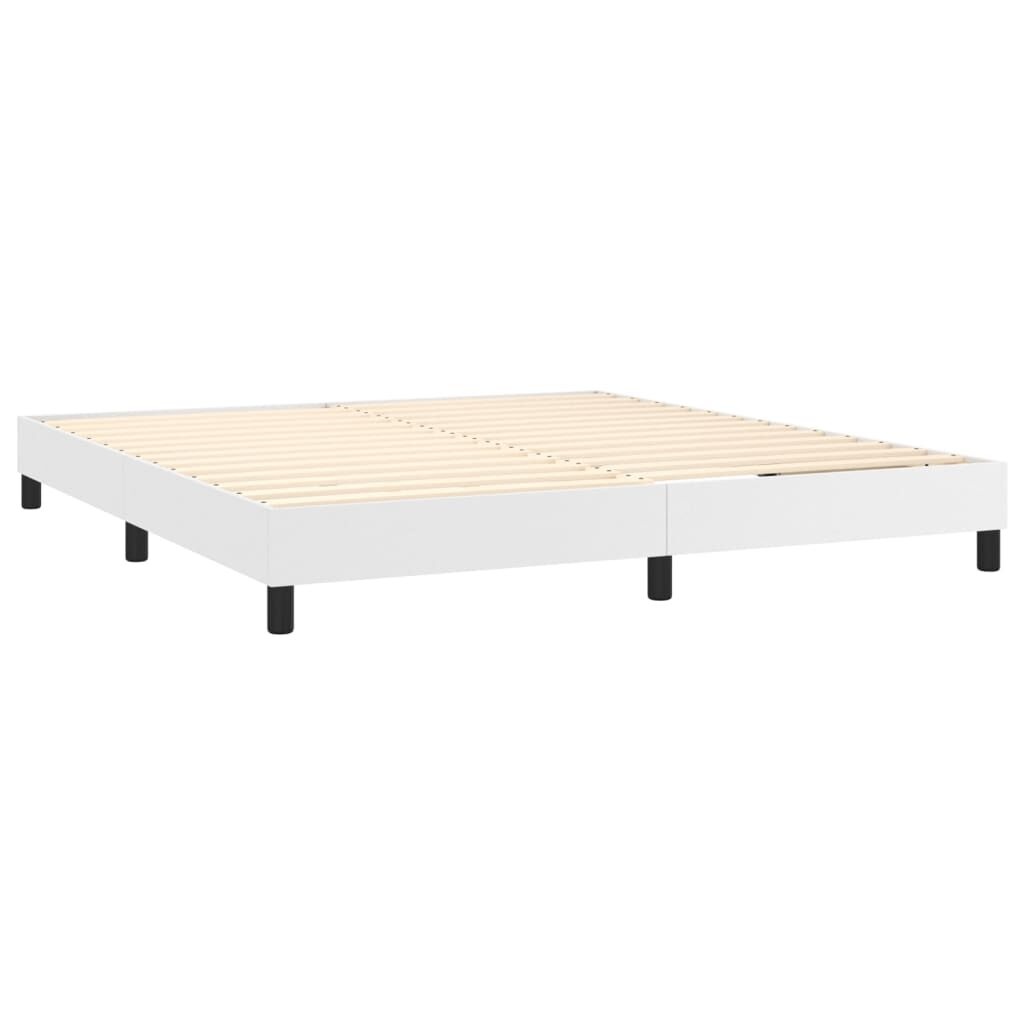 vidaXL Bedframe Kunstleer Wit 180x200 cm - 34% Korting!