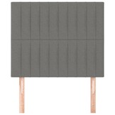 vidaXL Hoofdborden (2 st.) Donkergrijs Stof - 60% Korting