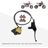Hoofdremcilinder Set Remklauw + Remblokken Dirt Bike 50-150cc (33% Korting)