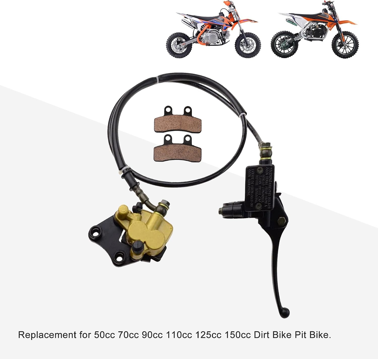 Hoofdremcilinder Set Remklauw + Remblokken Dirt Bike 50-150cc (33% Korting)
