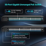 48-poorts Gigabit PoE+ Switch met 400W & 2 SFP Uplinks - 35% Korting