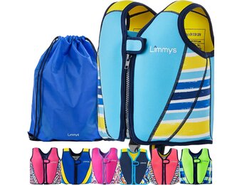 Zwemvest Kinderen 4-7 Jaar (Azure Blauw) - 34% Korting