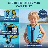 Zwemvest Kinderen 4-7 Jaar (Azure Blauw) - 34% Korting