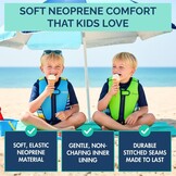 Zwemvest Kinderen 4-7 Jaar (Azure Blauw) - 34% Korting