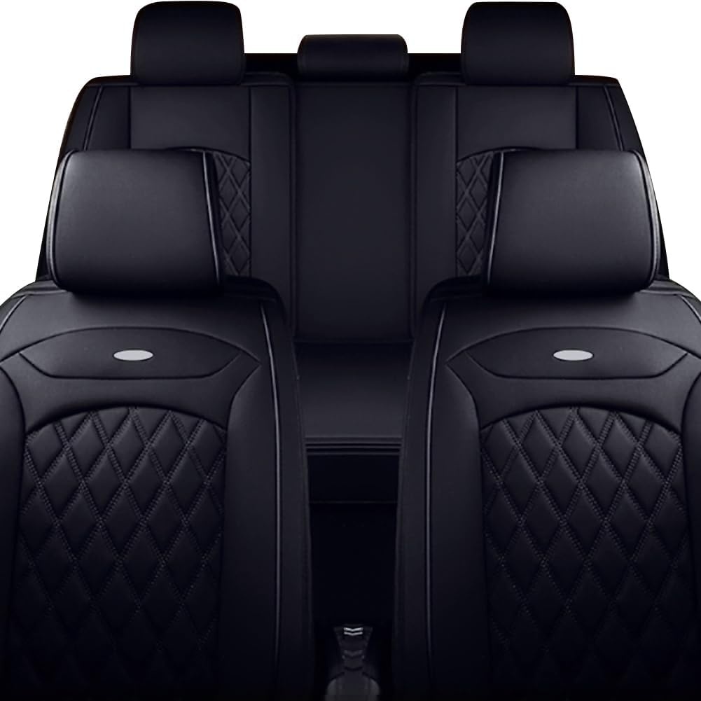 Universele Autostoelhoezen Set - Zwart PU-leer - 5-zits - 34% Korting